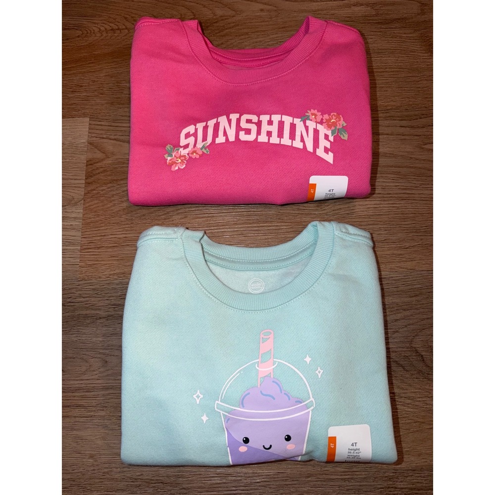 Girl sweatshirts bundle 4T